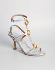 Sandalias de tacón Penélope Silver - cuchy.es