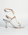 Sandalias de tacón Penélope Silver - cuchy.es