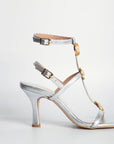 Sandalias de tacón Penélope Silver - cuchy.es