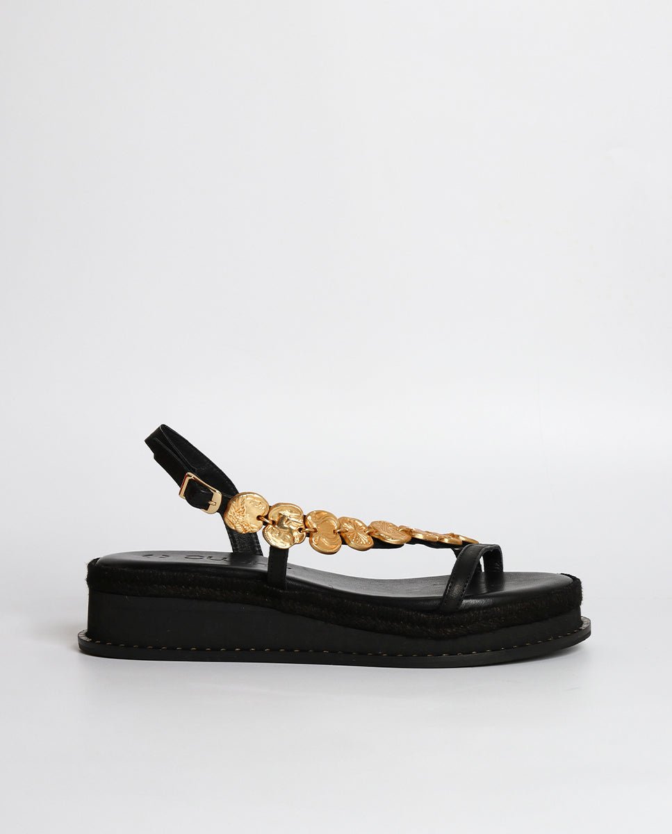 Sandalias Enea Cuña Black 4 - cuchy.es