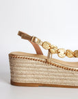 Sandalias Enea Cuña Gold 7 - cuchy.es