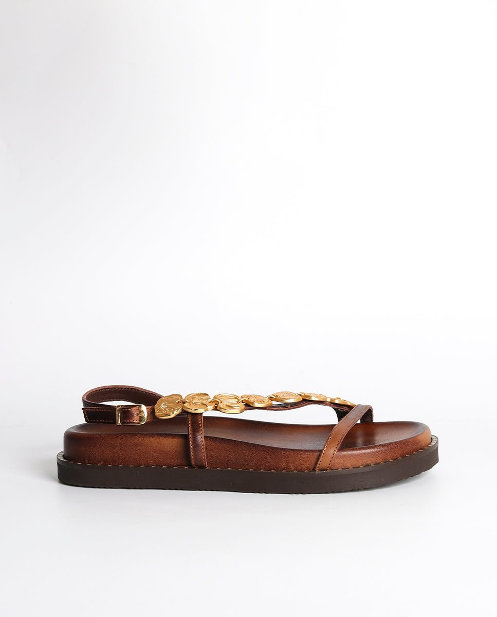 Sandalias Enea Plataforma BIO Choco - cuchy.es