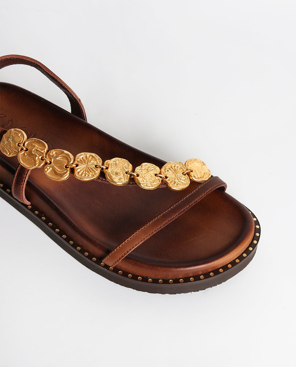 Sandalias Enea Plataforma BIO Choco - cuchy.es