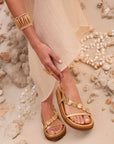 Sandalias Enea Plataforma Bio Gold - cuchy.es