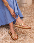 Sandalias Enea Plataforma Bio Gold - cuchy.es