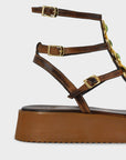 Sandalias Itaca Plataforma Confort Choco - cuchy.es