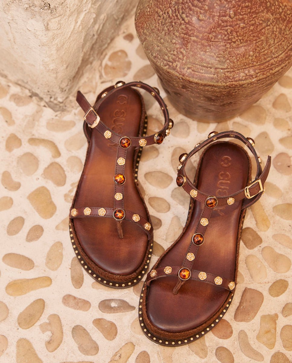 Sandalias Lyra Cuña Choco 4 - cuchy.es
