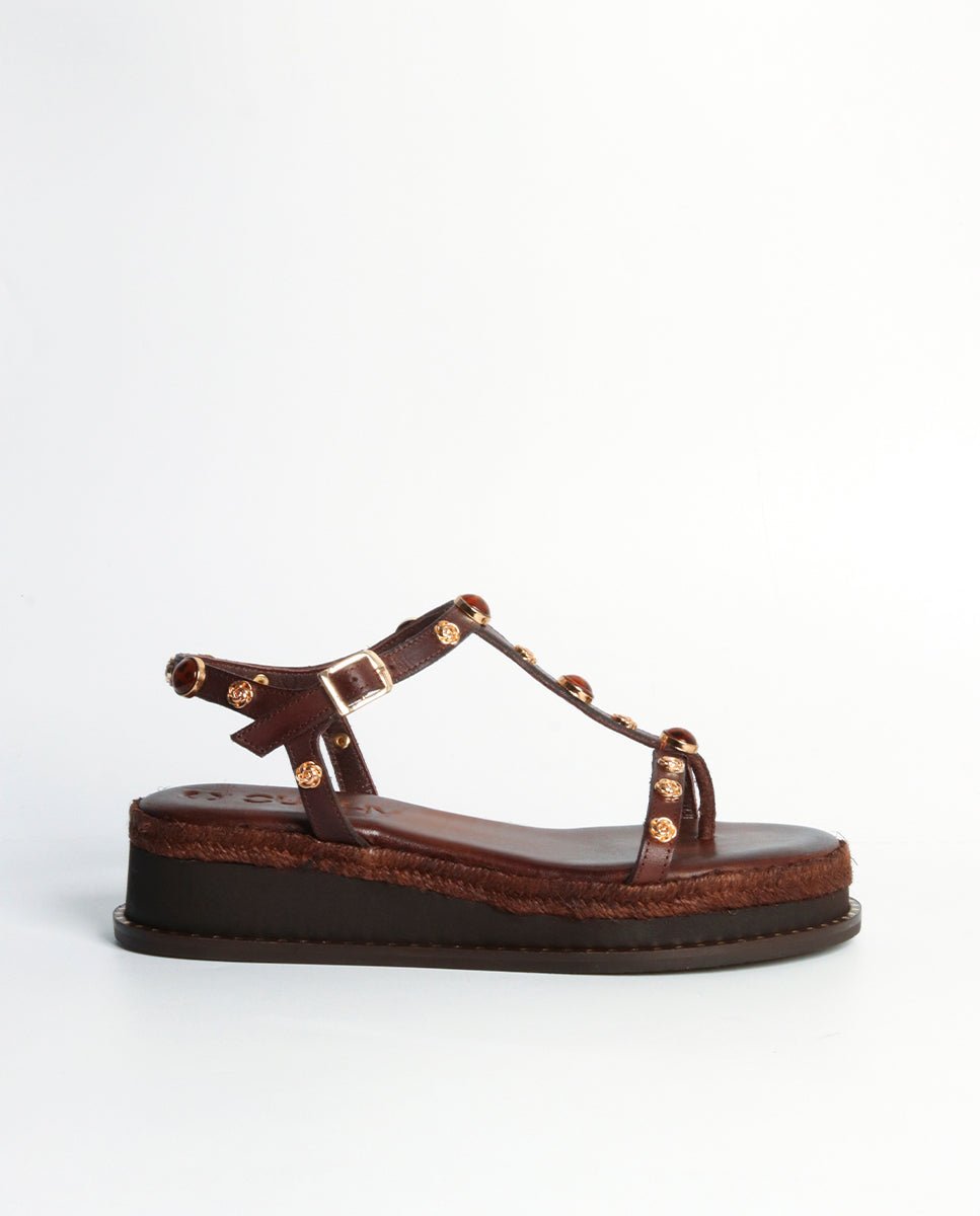 Sandalias Lyra Cuña Choco 4 - cuchy.es