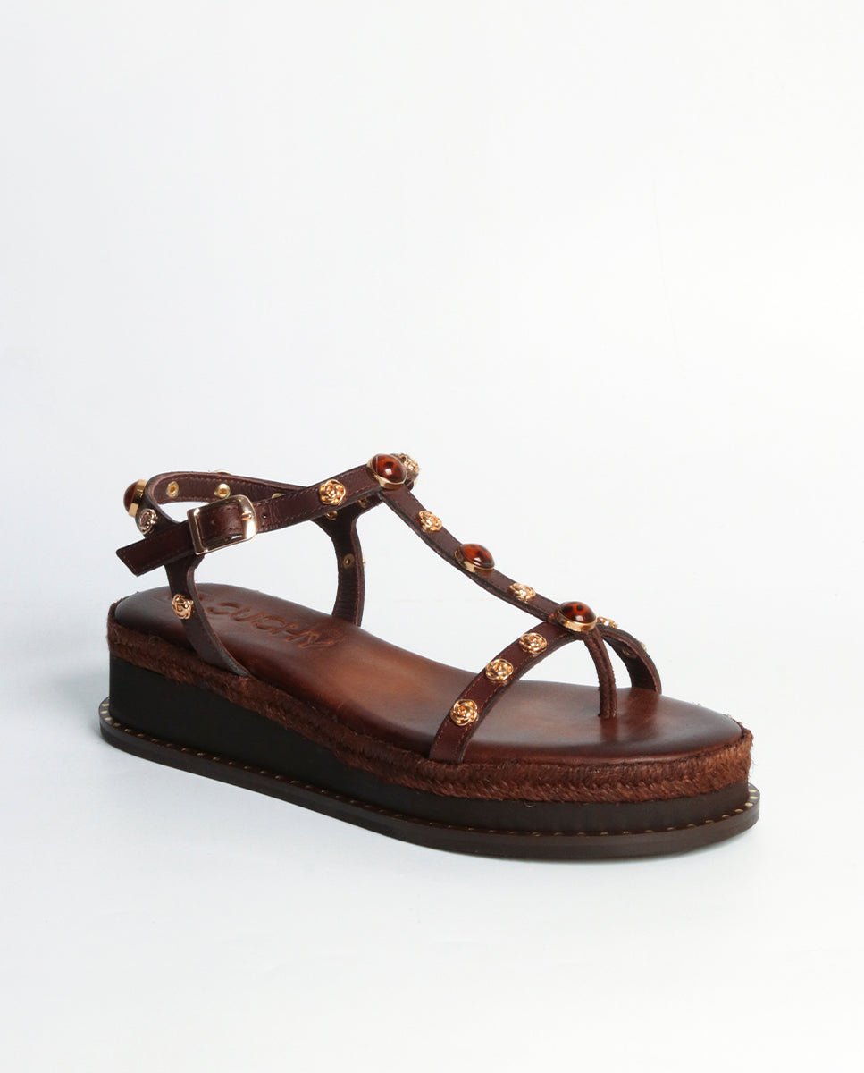 Sandalias Lyra Cuña Choco 4 - cuchy.es