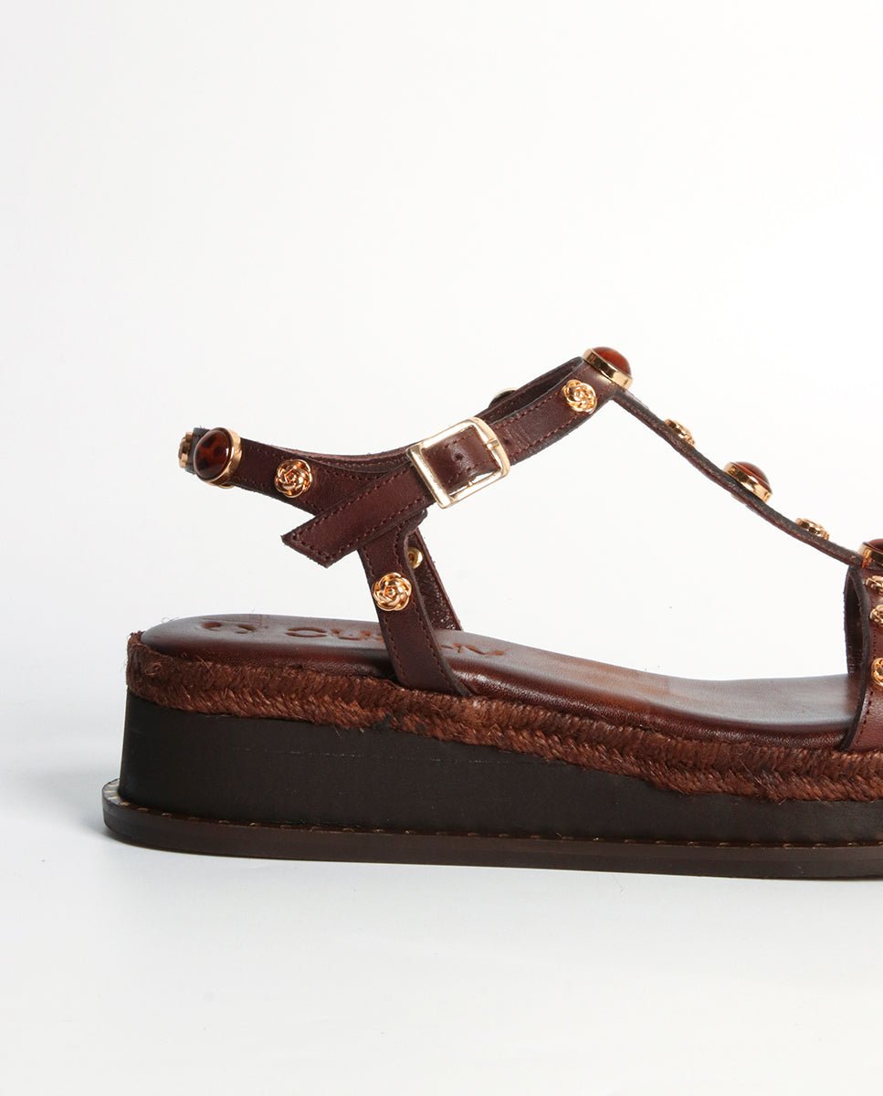 Sandalias Lyra Cuña Choco 4 - cuchy.es