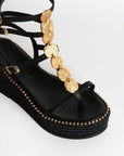 Sandalias Nysa Cuña Black 7 - cuchy.es