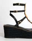 Sandalias Nysa Cuña Black 7 - cuchy.es