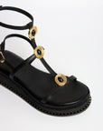 Sandalias Penélope Cuña Black 4 - cuchy.es
