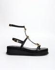 Sandalias Penélope Cuña Black 4 - cuchy.es