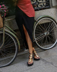 Sandalias Plaka Plataforma Black - cuchy.es