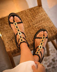 Sandalias Tessa Cuña Black 7 - cuchy.es