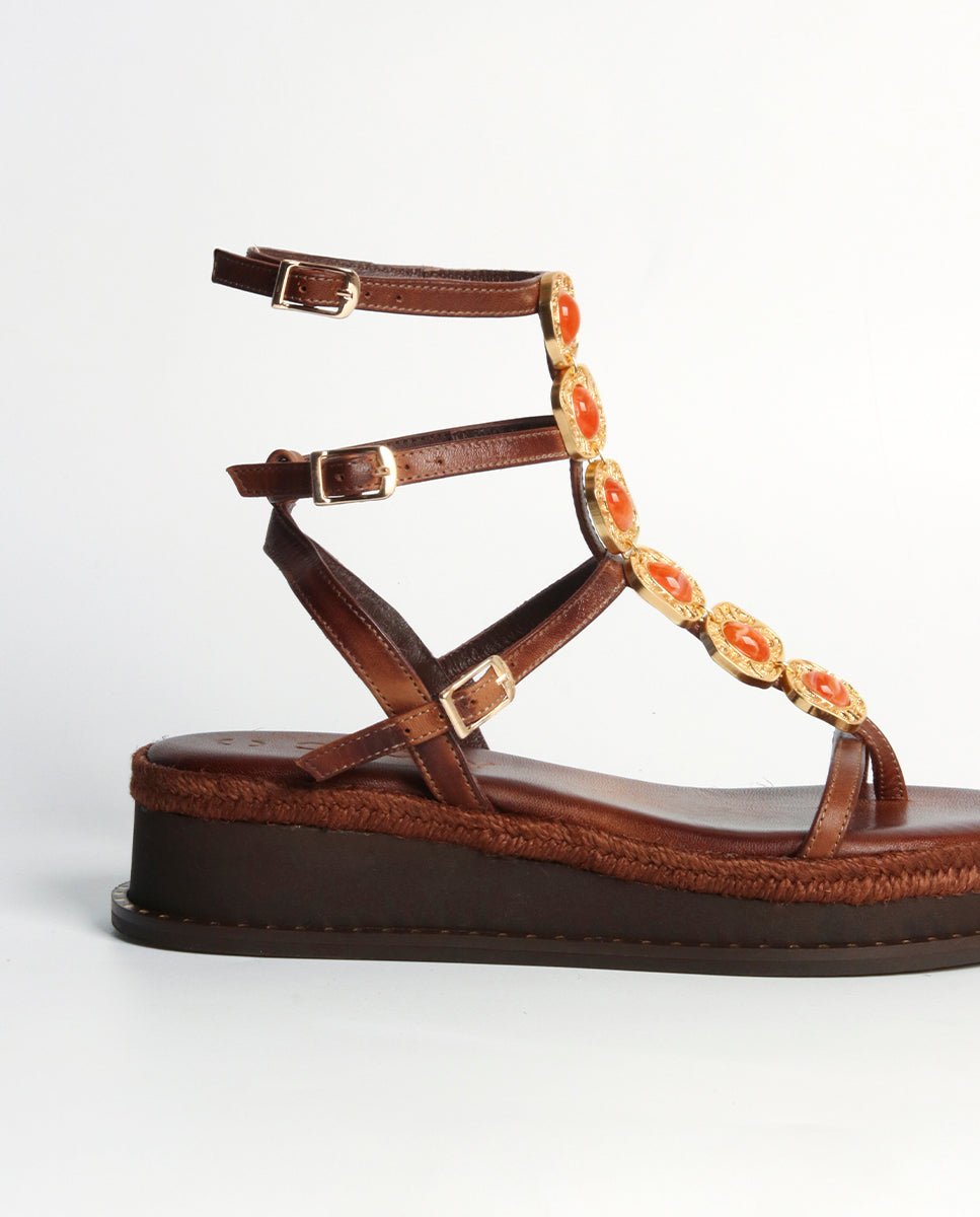 Sandalias Tessa Cuña Choco 4 - cuchy.es