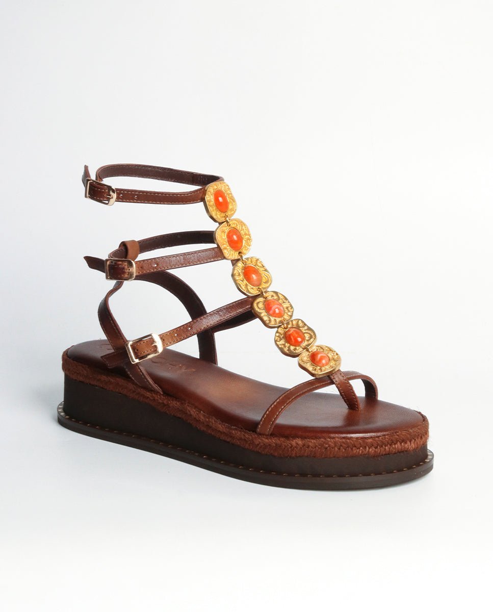 Sandalias Tessa Cuña Choco 4 - cuchy.es