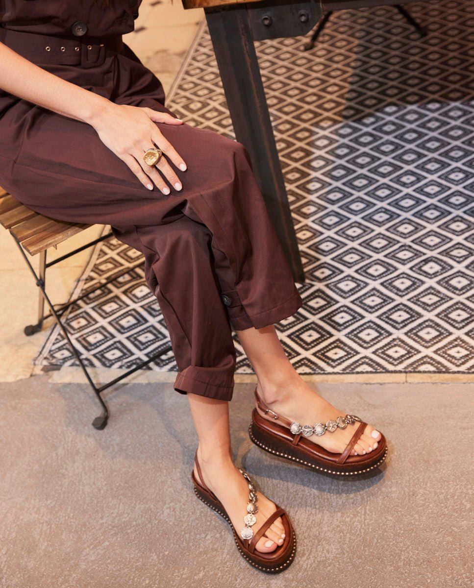 Sandalias Timea Cuña Choco 4 - cuchy.es