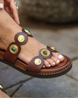 Sandalias Vega Plataforma BIO Choco - cuchy.es