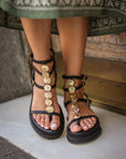 Sandalias Vesta Cuña Black 4 - cuchy.es