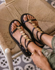Sandalias Vesta Cuña Black 4 - cuchy.es