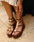 Sandalias Vesta Cuña Choco 7 - cuchy.es