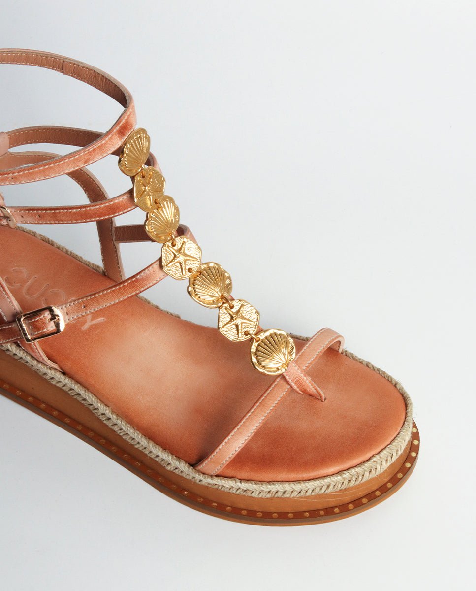 Sandalias Vesta Cuña Natural 4 - cuchy.es