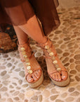 Sandalias Vesta Cuña Natural 7 - cuchy.es