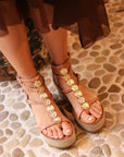Sandalias Vesta Cuña Natural 7 - cuchy.es