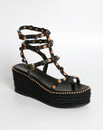 Sandalias Vira Cuña Black 7 - cuchy.es