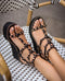 Sandalias Vira Cuña Black 7 - cuchy.es