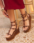 Sandalias Vira Cuña Choco 7 - cuchy.es