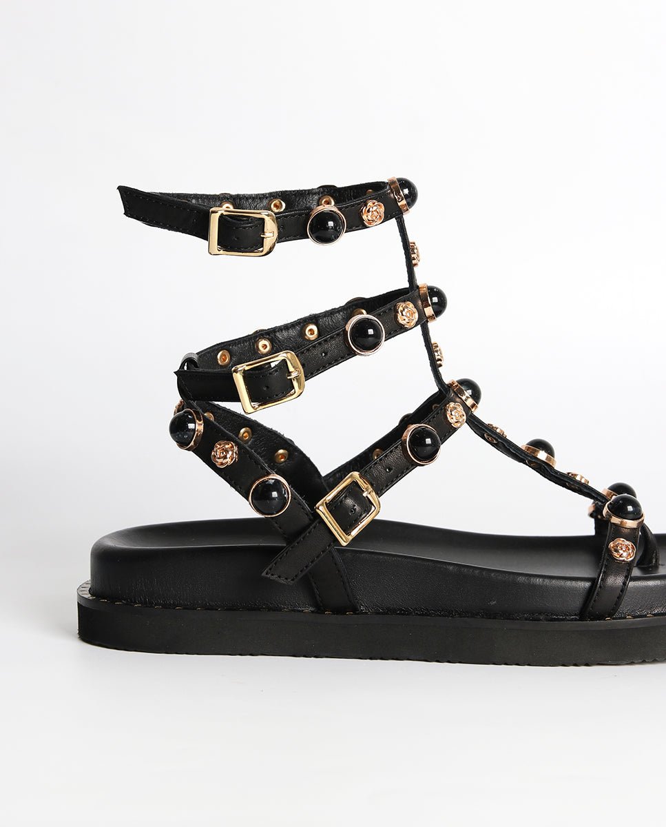 Sandalias Vira Plataforma BIO Black - cuchy.es