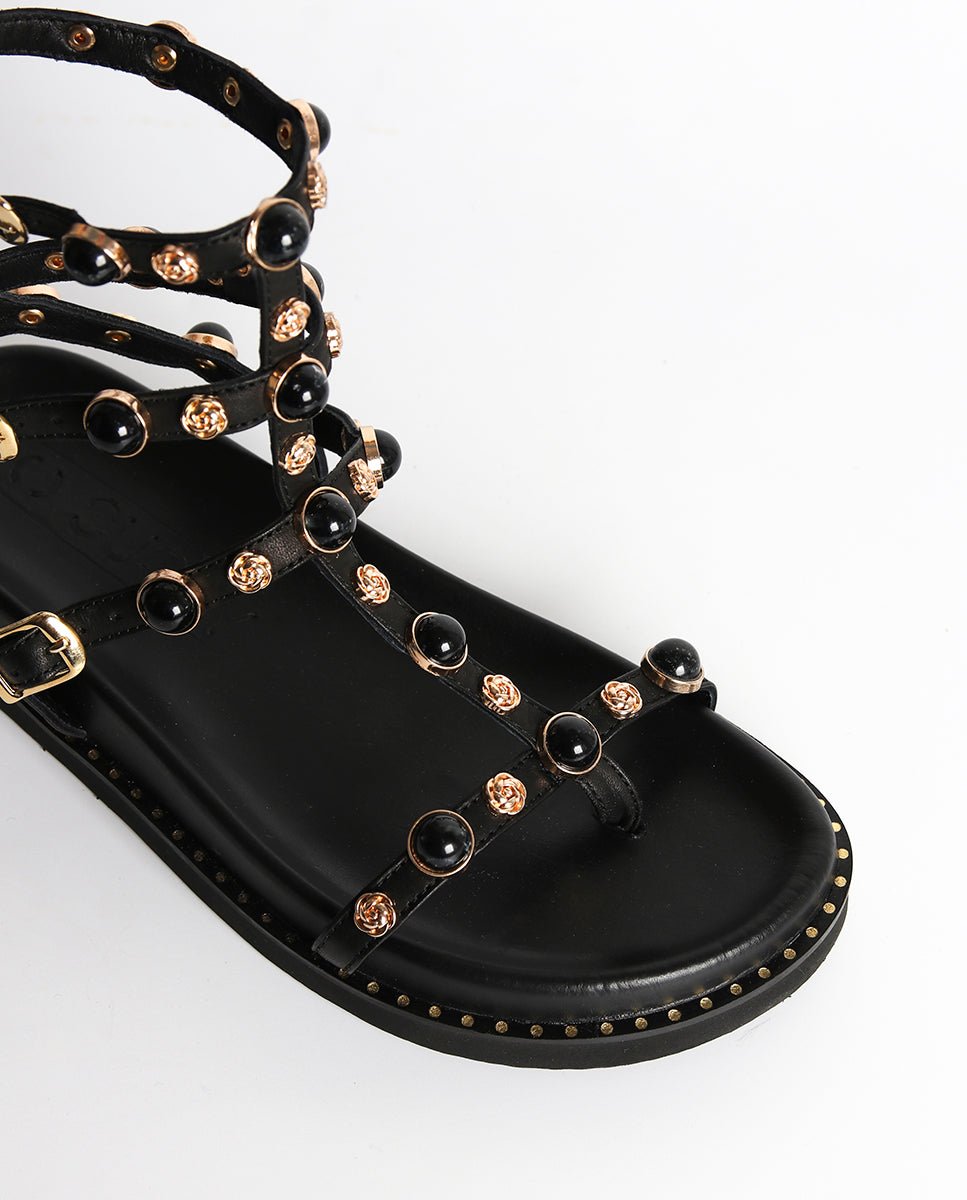 Sandalias Vira Plataforma BIO Black - cuchy.es