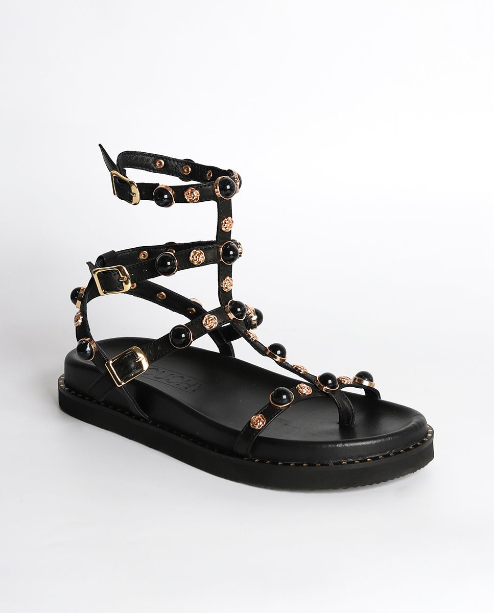Sandalias Vira Plataforma BIO Black - cuchy.es