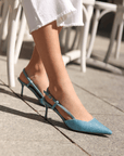 Stiletto de tacón Elle Blue - cuchy.es