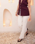 Zapatos de tacón Julieta Burgundy