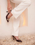 Zapatos de tacón Julieta Burgundy