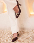 Zapatos de tacón Julieta Burgundy