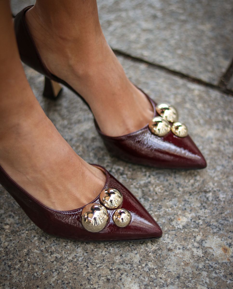 Zapatos de tacón Julieta Burgundy - cuchy.es