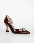 Zapatos de tacón Julieta Burgundy - cuchy.es