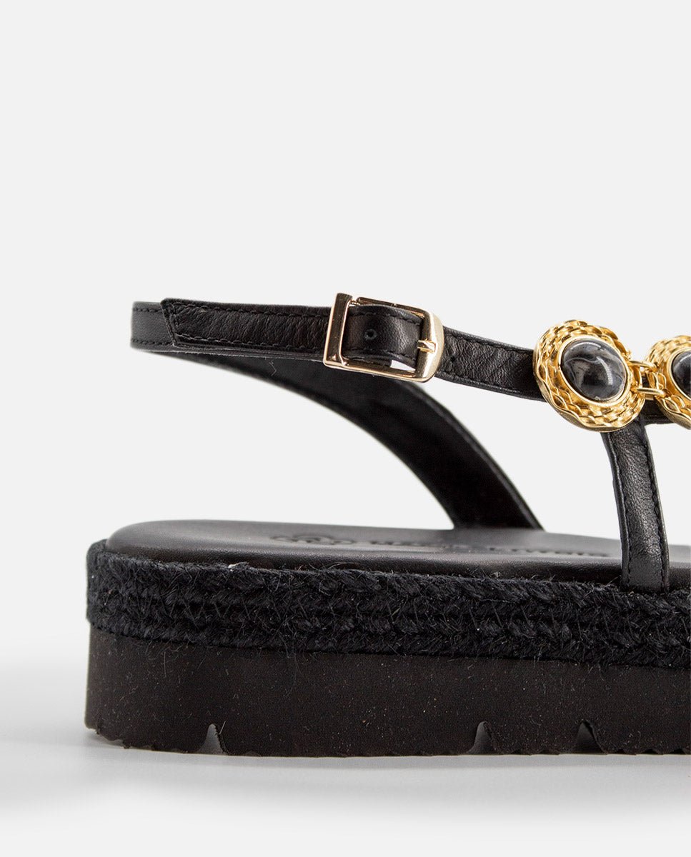 Sandalias Adrienne Plataforma Black - cuchy.es