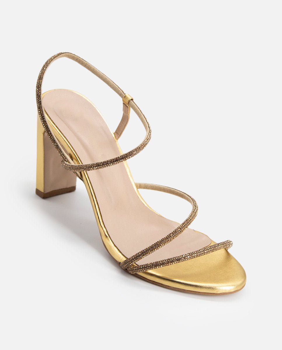 Sandalias de tacón Elma Gold - cuchy.es