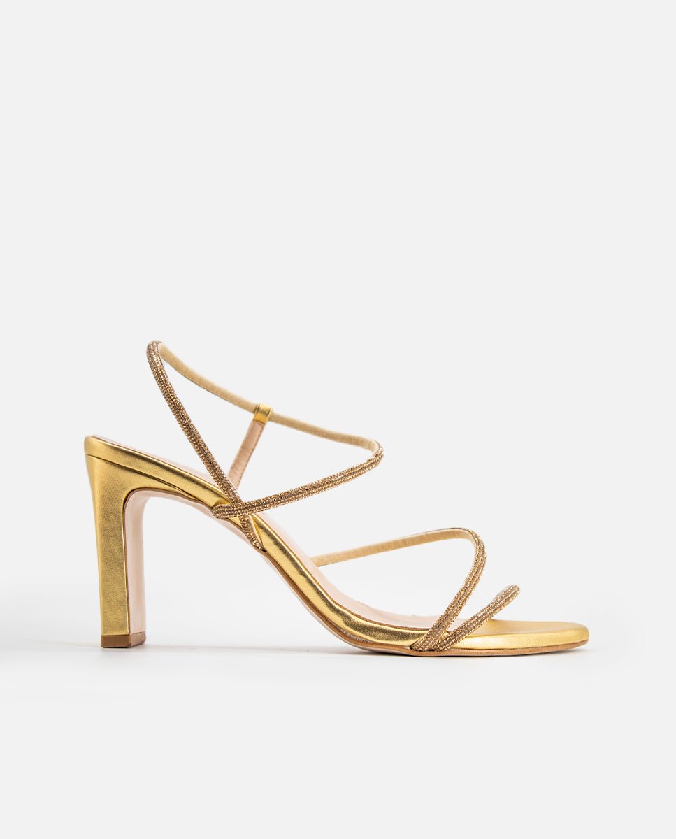 Sandalias de tacón Elma Gold - cuchy.es