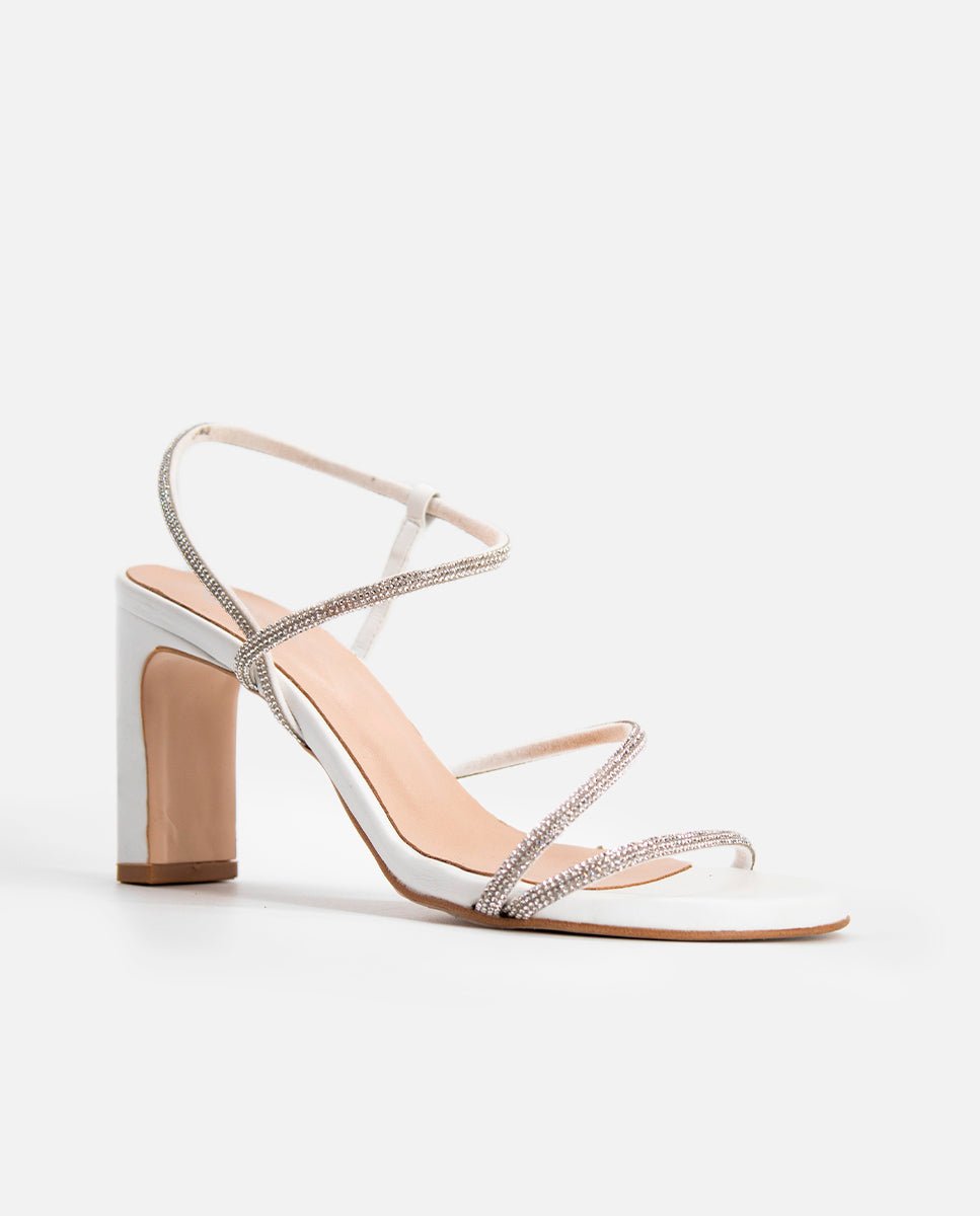 Sandalias de tacón Elma White - cuchy.es