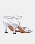 Sandalias de tacón Gisele Silver - cuchy.es