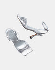 Sandalias de tacón Gisele Silver - cuchy.es