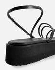 Sandalias Leah Plataforma Black - cuchy.es