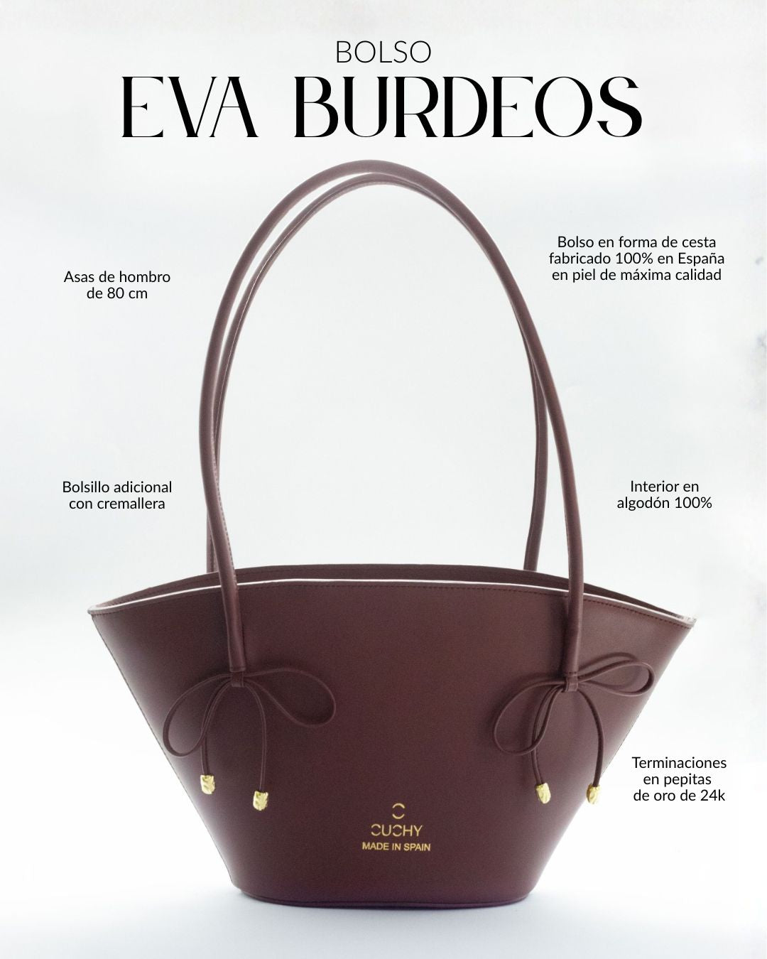 Bolso Eva Burdeos